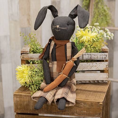 Angle. BreeBe - Evan Bunny Doll - Black.
