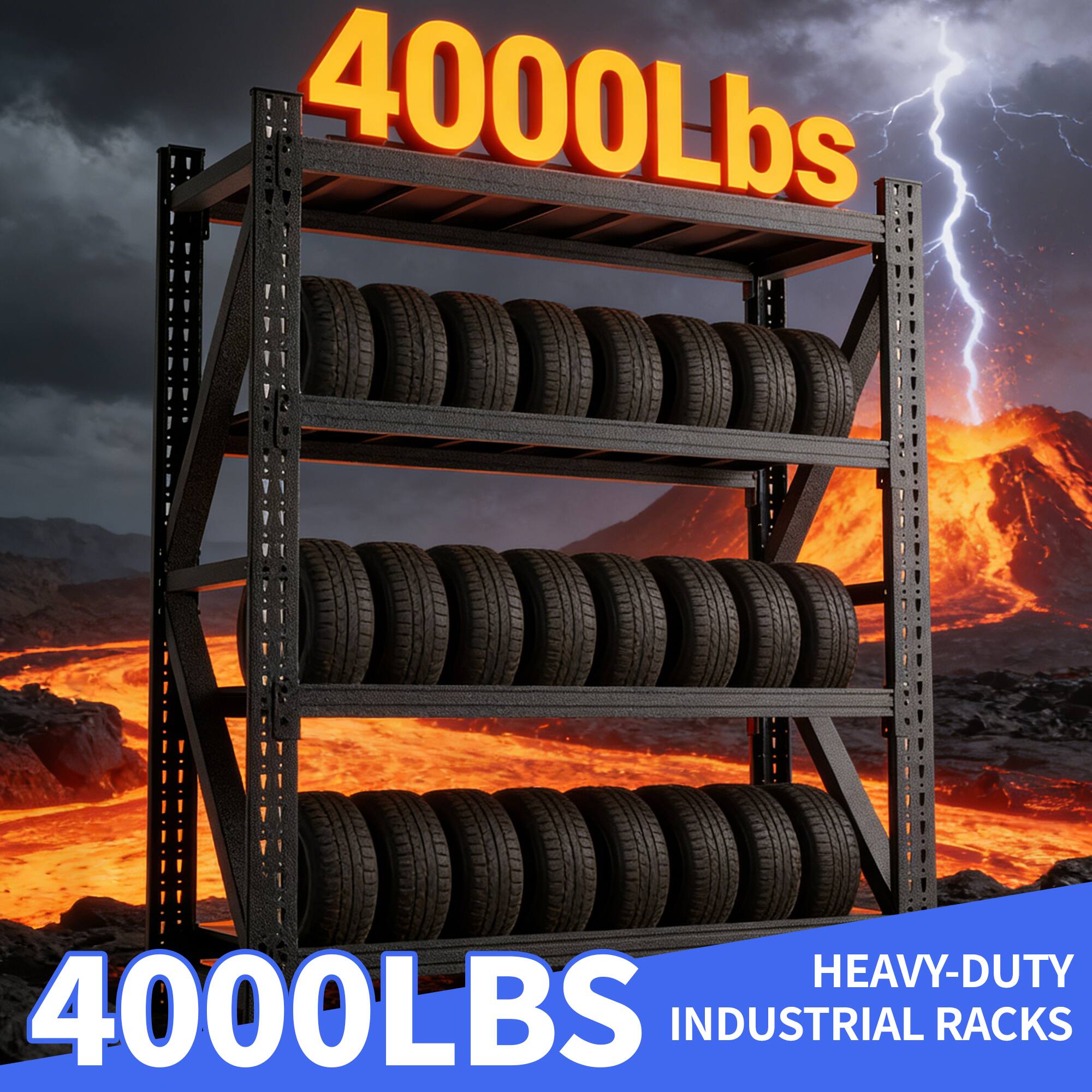 4000Lbs HEAVY-DUTY 4000LBS INDUSTRIAL RACKS