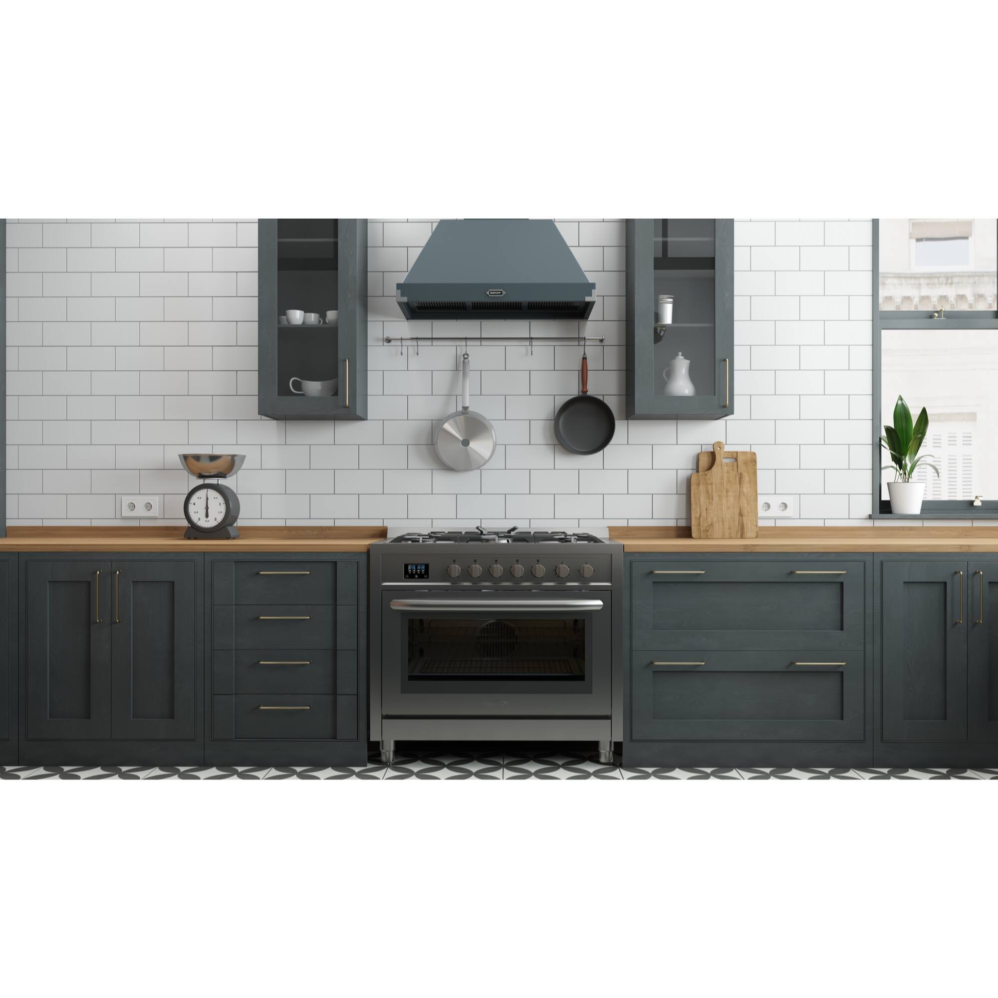 Alt View 7. Koolmore - 36 in. Stainless Steel Professional Gas range with Legs, KM-FR36GL-SS. - Stainless Steel.