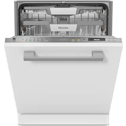 Miele is the brand of the dishwasher shown in the image.