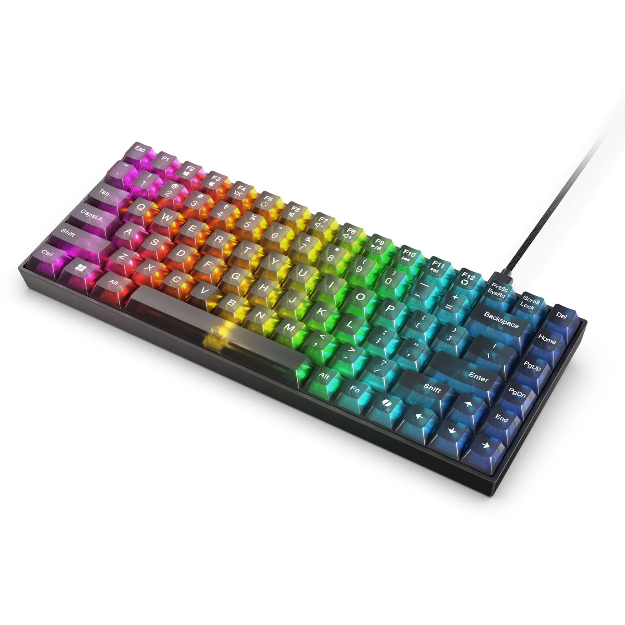 Esc F1 ~ F2 ! 1 FBC Tab 2 #  F5 Q 3 $ F6 CapsLk W 4 % E 5   Shift A 6  S R & F9 T 7 *  Ctrl Z D 8 F10 Y (  X F 6 DDI F11 G U ) F12 Alt C 0 o H I - PrtSc V J SysRq O + Scroll  " Lock  P N E Backspace Del M L [ : } < 3 Home i  I > - I ? PgUp Alt Enter Fn Shift PgDn End