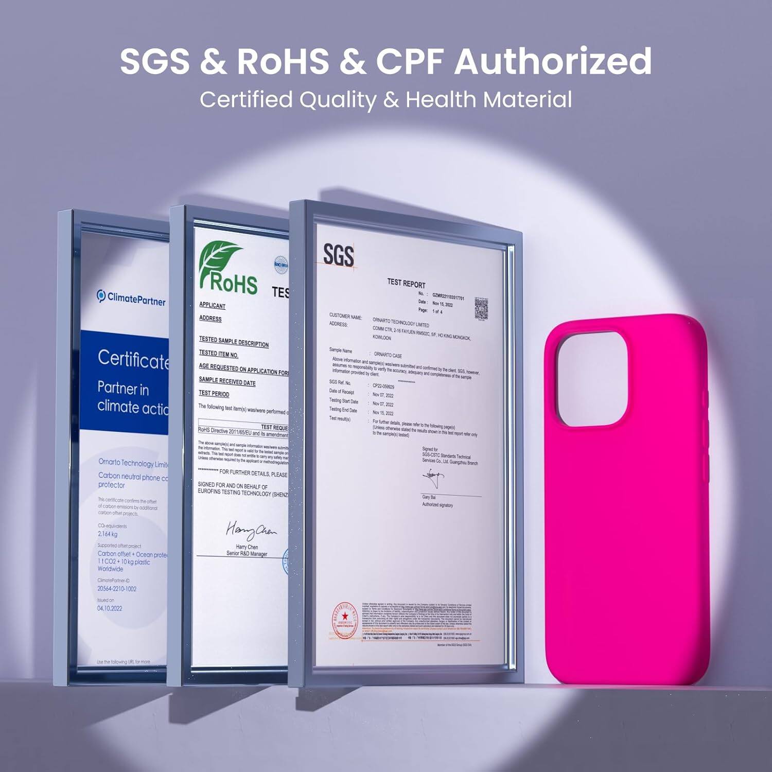 SGS & RoHS & CPF Authorized Certified Quality & Health Material

ClimatePartner Certificate Partner in climate action
RoHS TES
NTUGANE ADOHESS DESTED SANTS IESRIPTION TPE DN N AGE RUSTER ON REUCATION I SAMPLE RECENED S TEET PERIOO i falorwing - ano waiors pertmec  TEME RUCON Sneriue 3  I & SGS TEST REPORT ias t - - 1a IMFUM - - RA AOE COMN UT  M KOWOON - Terple -  Aloe - - T i - - - - - - d N - - t - Swily - - N - Tiy T - - 1 Al - Te Site - we N - - - - - - Omarto Technology Limi Carbon neutra phone o profector t c - o the 2.164kg Sccocot Cator otet Oneon crote 1C0P 10ag piade Woldunte TOM PURTHER DETALE PLEMSE SIGNED FOW ANC N REHALT OF EUROFNE TESTING LOG.OO SHEE Hanga e Chan Seroa  srage i Kaom - - l - Sarna - - - N - CL 30M2715  220