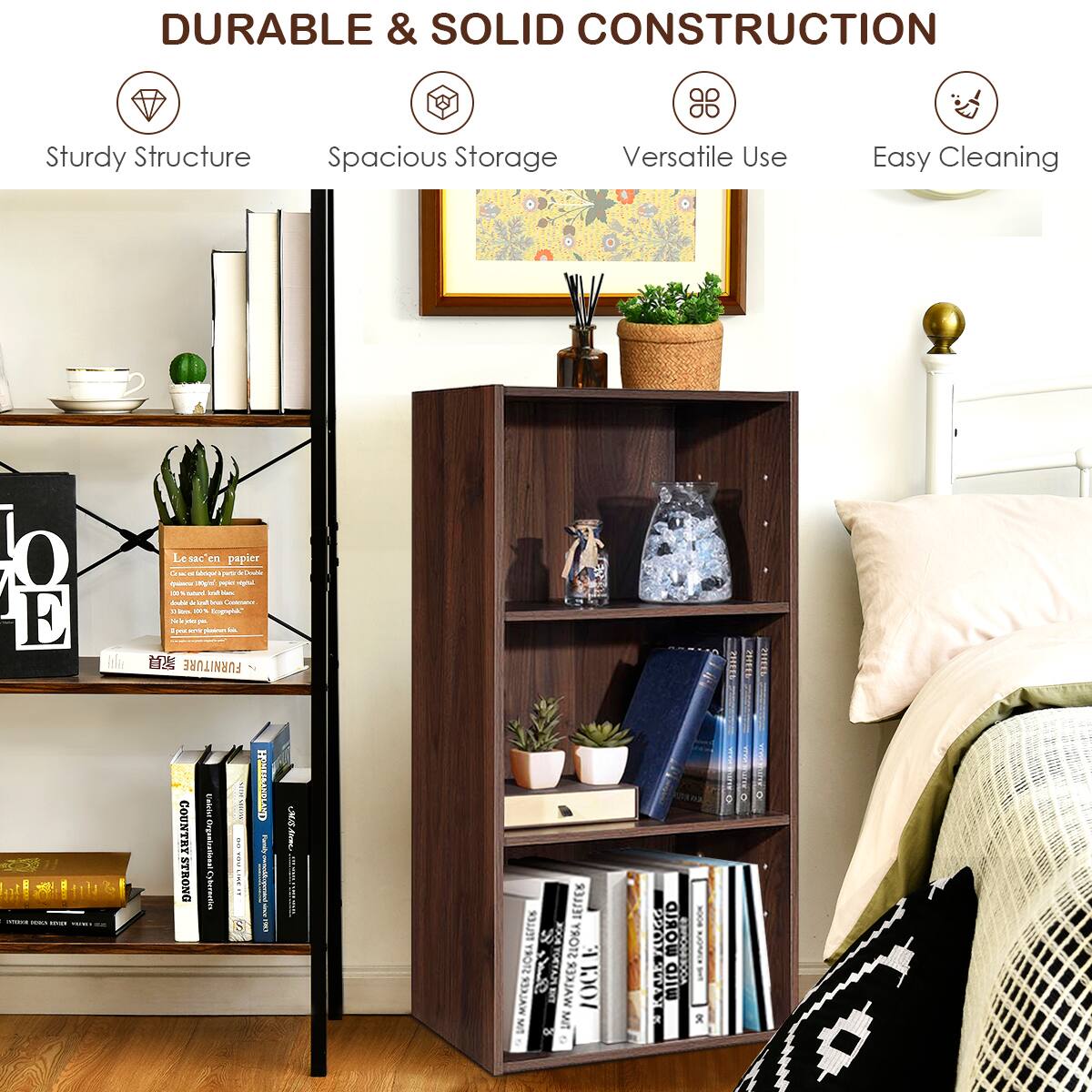 Durable & Solid Construction: Sturdy Structure, Spacious Storage, Versatile Use, Easy Cleaning.