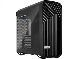 Fractal Design - Torrent Black E-ATX Tempered Glass Window High-Airflow Mid Tower Computer Case - Black