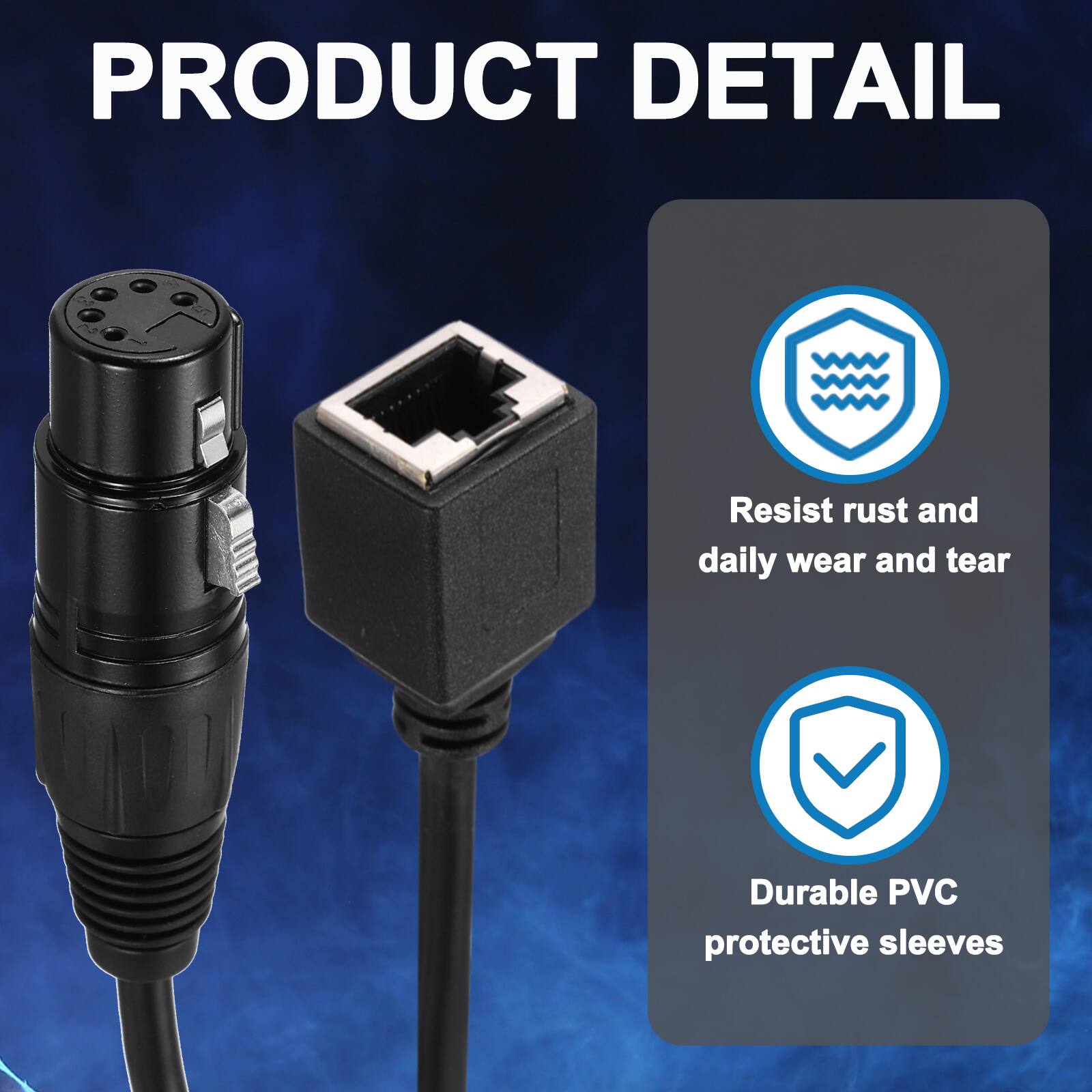 PRODUCT DETAIL

- Resist rust and daily wear and tear
- Durable PVC protective sleeves