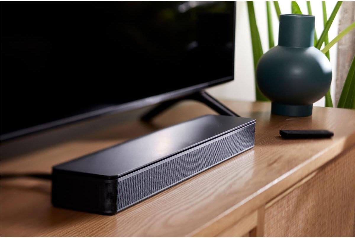 Back. Bose - Bose TV Speaker Bundle with Aux Cable, Mounts - Soundbar for TV with Bluetooth and HDMI-ARC, Soundbar, Remote, (Black) - Black.
