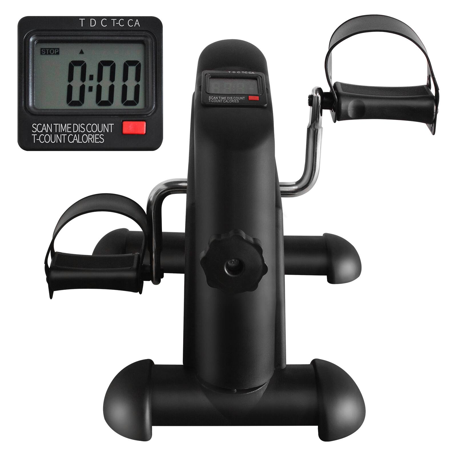 Sure, here is the corrected and grouped text from the image:

- **T D C T C C A**
- **STOP 0:00**
- **SCAN TIME DISCOUNT T-COUNT CALORIES**
- **SCAN TIME DISCOUNT T-COUNT CALORIES**