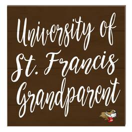 Jardine - St. Francis Fighting Saints 10" x 10" Grandparent Plaque - Brown