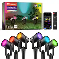 Lumary Smart Landscape Spotlight RGB AI
Warm White Cool White
16 million colors
6 PACK
Length 56ft
IP65