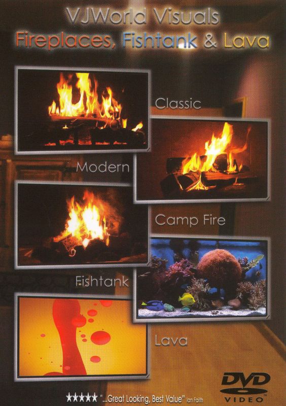 VJWorld Visuals: Fireplaces, Fishtank &amp; Lava [DVD]