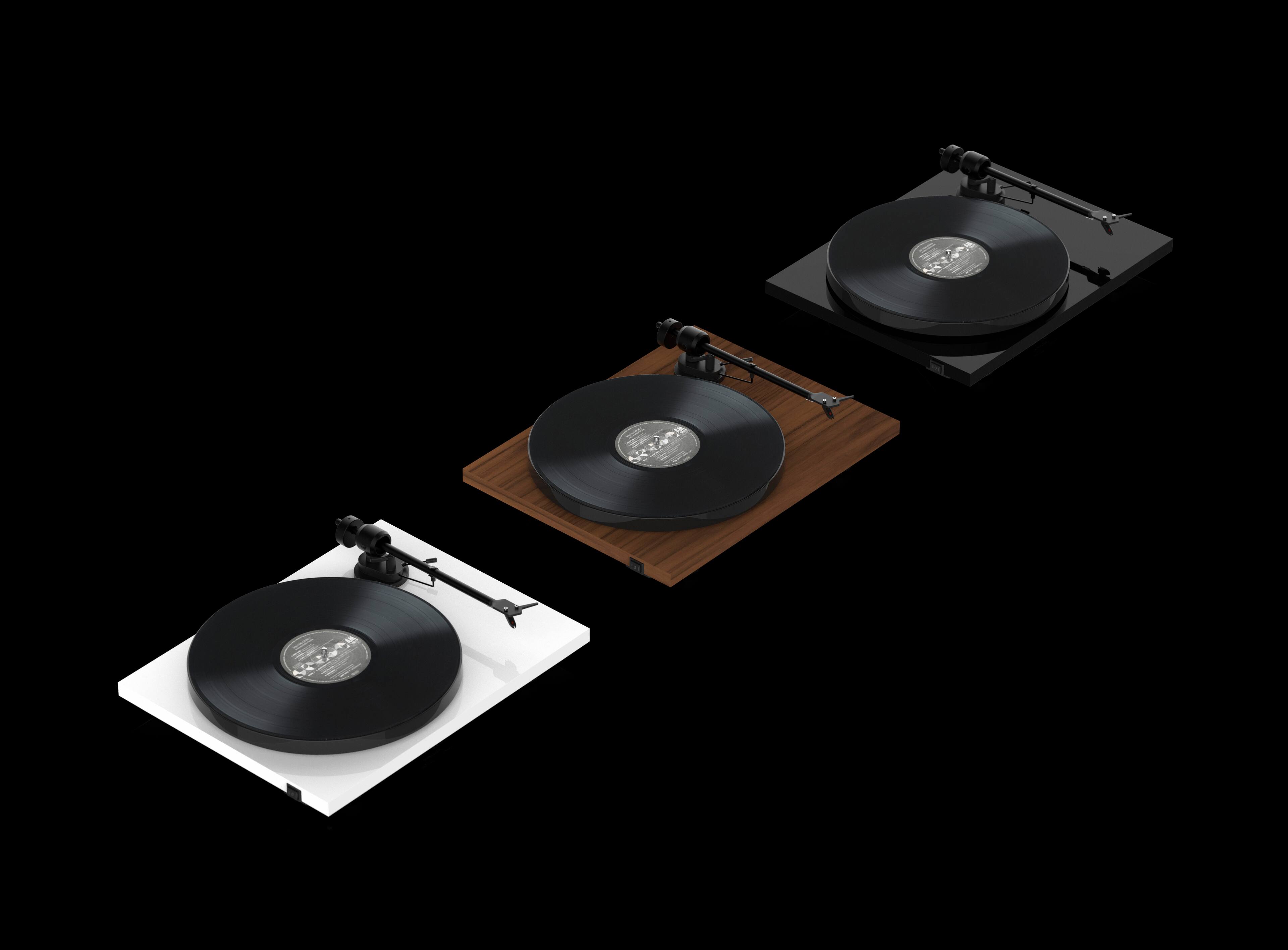 Alt View 12. Pro-Ject - E1 Record Player - Gloss Black.