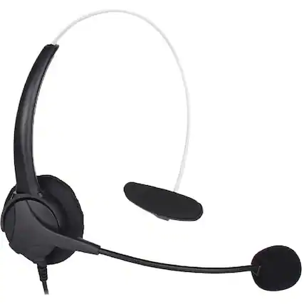 Front. Centon - OTM Monaural Headset USB Headset - Mono - USB - Wired - Over-the-head - Monaural - Omni-directional Microphone - Unknown.