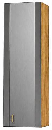 AGA - 12W x 36H x 13D Upper Cabinet - RH - Oak - Stainless Steel