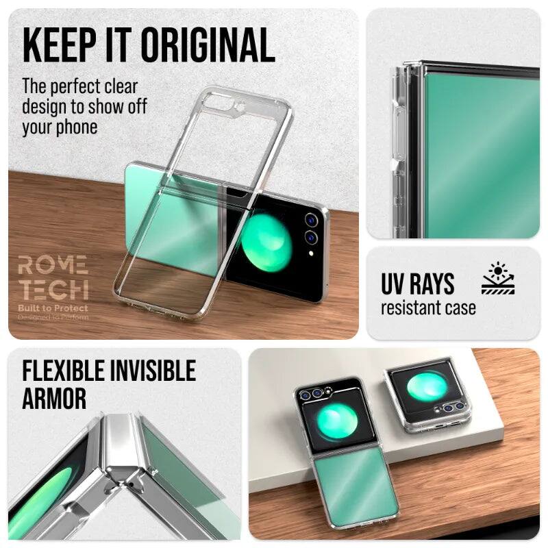 KEEP IT ORIGINAL

The perfect clear design to show off your phone

ROVE TECH
Built to Protect

UV RAYS resistant case

FLEXIBLE INVISIBLE ARMOR