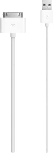 Front. Apple - USB Cable Adapter - White.