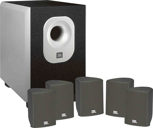 fodspor hver Eastern Best Buy: JBL 5.1-Channel Home Theater Speaker System with On-Wall Design  and 100W Subwoofer AEH50