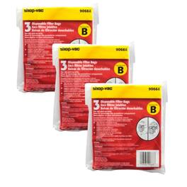 Shop-Vac - Vacuum Bags for Vacuum Part #9066833 9 Pack
