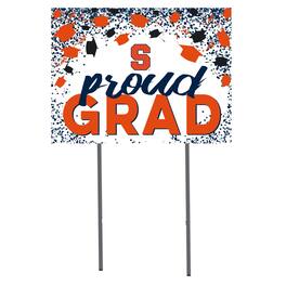 Jardine - Syracuse Orange 18'' x 24'' Grad Yard Sign - White