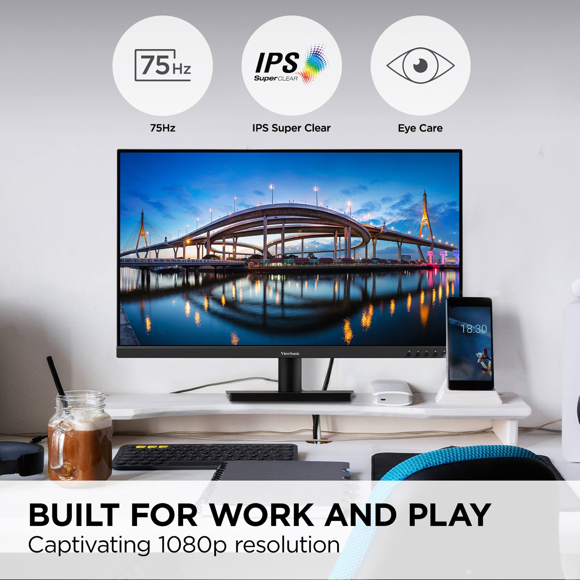 Built for Work and Play: Captivating 1080p resolution.
