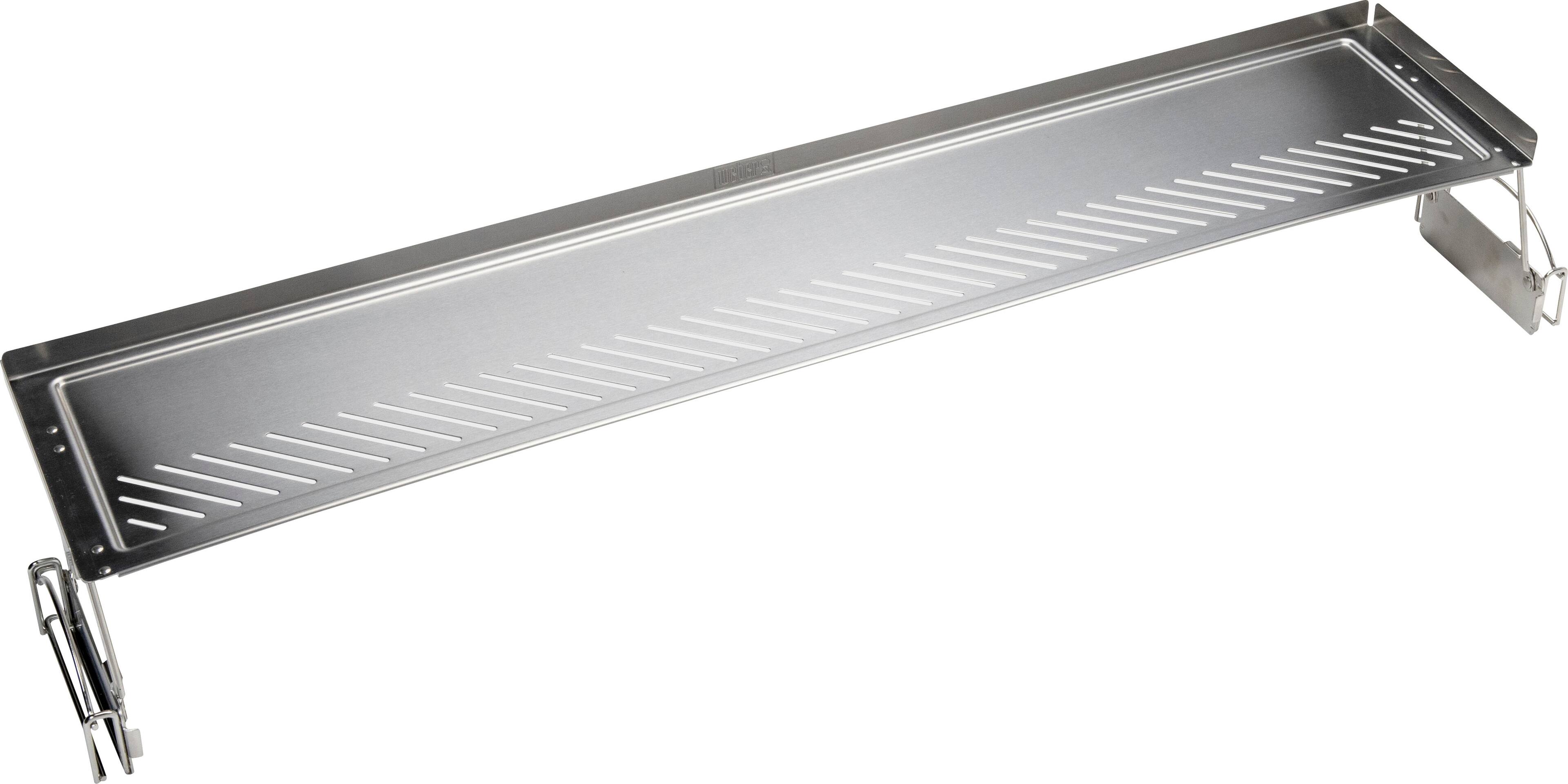 Alt View 2. Weber - Dual-Level Warming Rack works with 36" Slate Griddle - Silver.