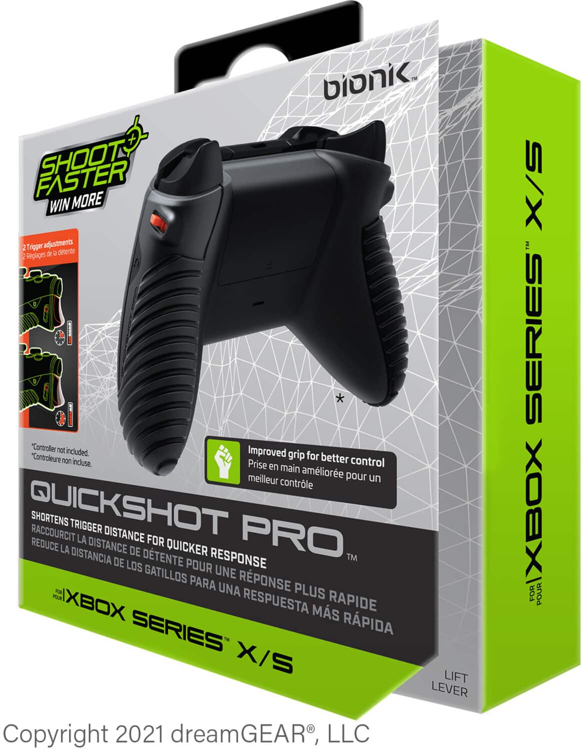 Bionik - Xbox Series XS QuickShot Pro - Headset, Charge Base, Cable - Multicolor