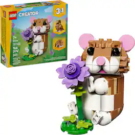 LEGO - Creator 3 in 1 Cute Hamster with a Flower 31376