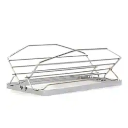 Norpro - Adjustable Roast Rack, 11 Inch Nickel-Plated, 7 Positions - Silver