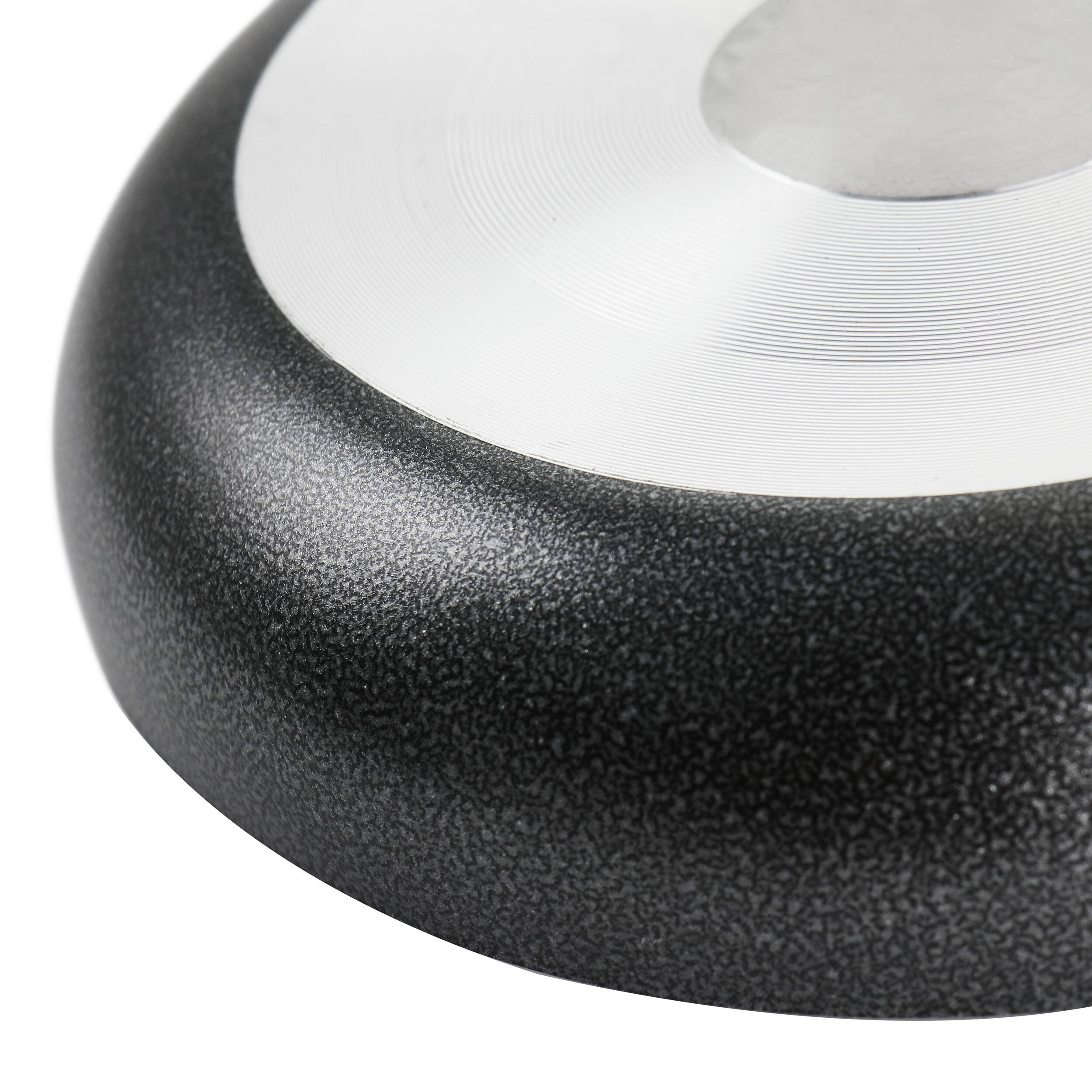 Alt View 4. Oster - Oster 9.4 in. Nonstick Aluminum Frying Pan in Graphite Grey - Graphite.