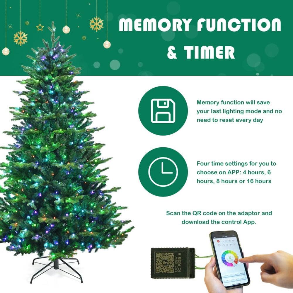 MEMORY FUNCTION & TIMER

Memory function will save your last lighting mode and no need to reset every day

Four time settings for you to choose on APP: 4 hours, 6 hours, 8 hours or 16 hours

Scan the QR code on the adaptor and download the control App.

DC:28V C:RGB-8