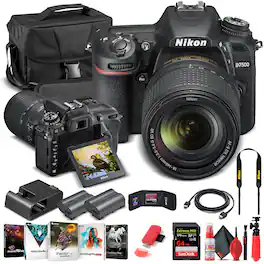 Nikon - D7500 DSLR Camera W/ 18-140mm Lens 1582 - Basic Bundle (International Version) - Black