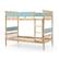 Alt View 7. Costway - Twin Over Twin Bunk Bed Solid Wood Bed Frame with Ladder Full-length Guardrails - Natural.