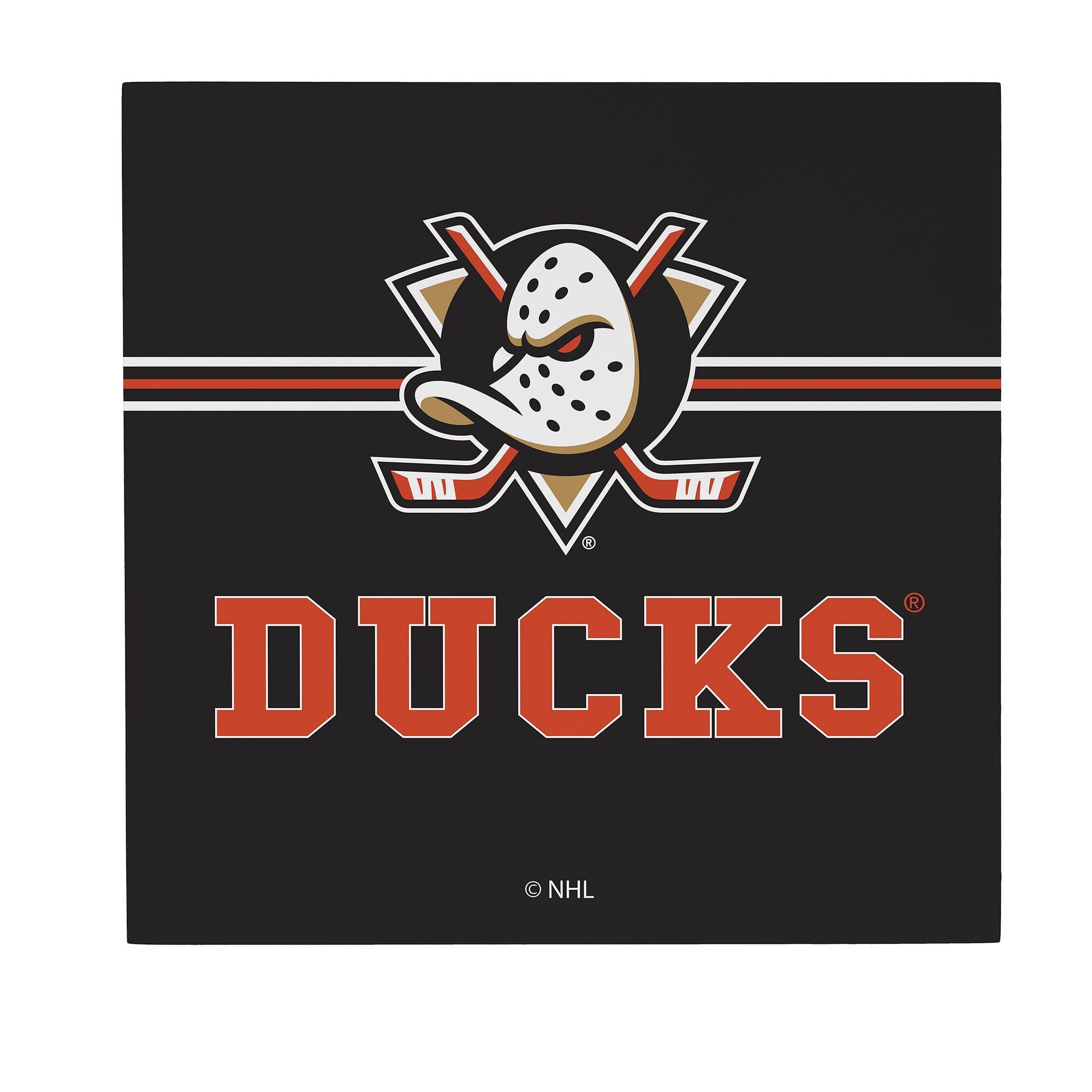 Evergreen Enterprises - Anaheim Ducks 12" x 12" Wood Wall Sign - Multicolor