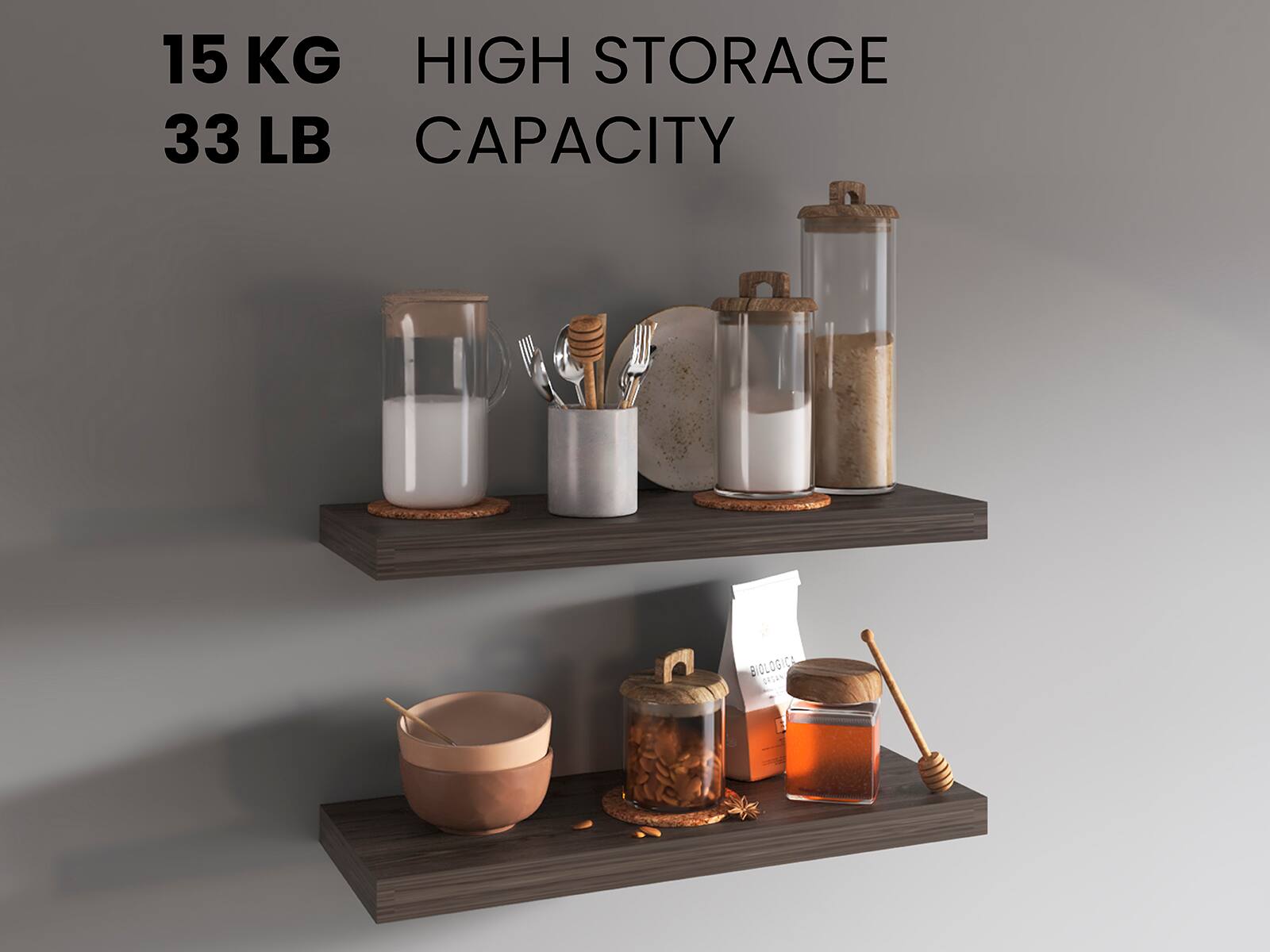 15 KG  
33 LB  

HIGH STORAGE  
CAPACITY