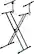 Angle Standard. Quik Lok - Double-Brace Double-Tier Keyboard Stand - Black.