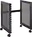 Angle Standard. Quik Lok - 14-Space Straight Rack Stand - Black.