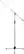 Front. Quik Lok - Microphone Stand with Telescopic Boom - Black.