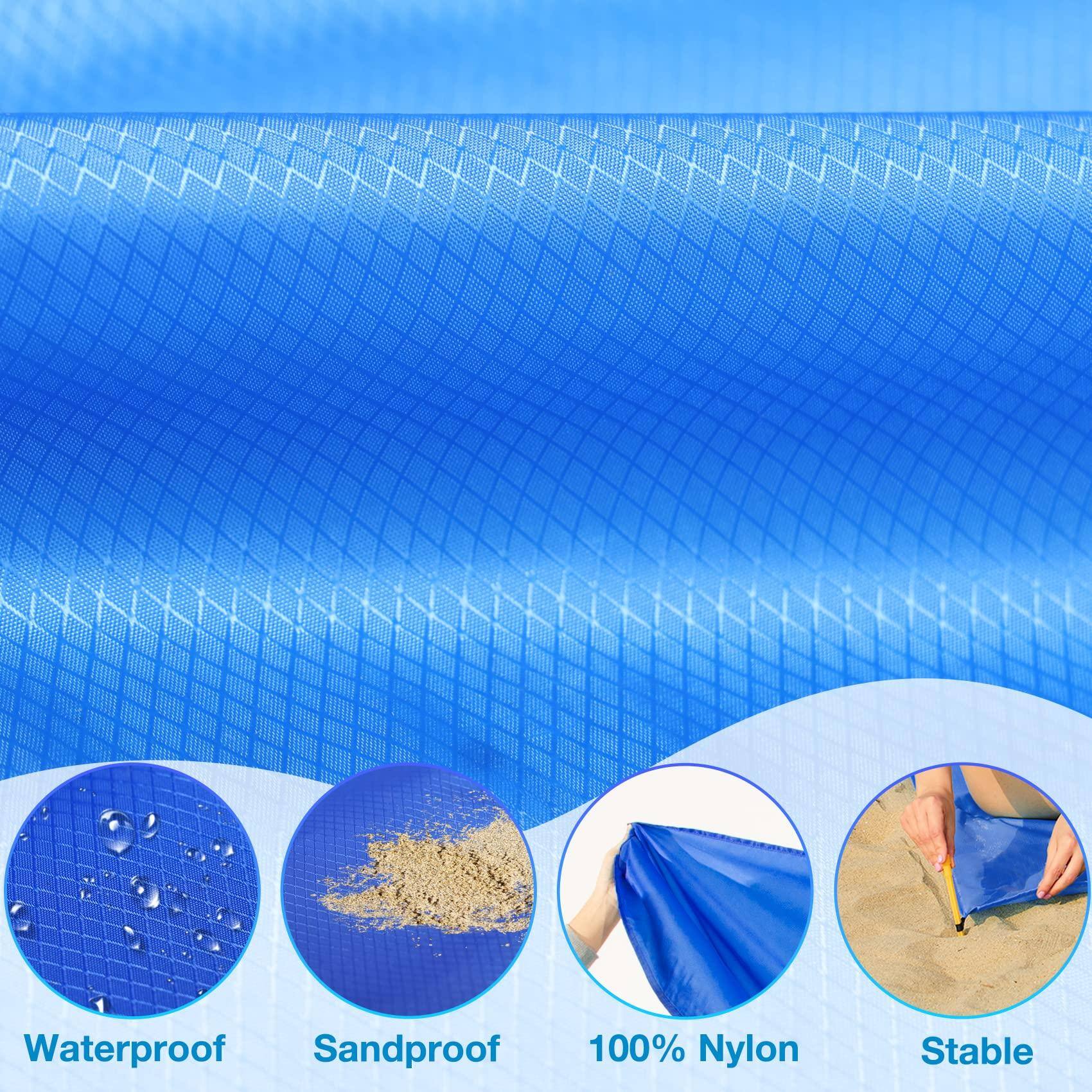 Waterproof  
Sandproof  
100% Nylon  
Stable