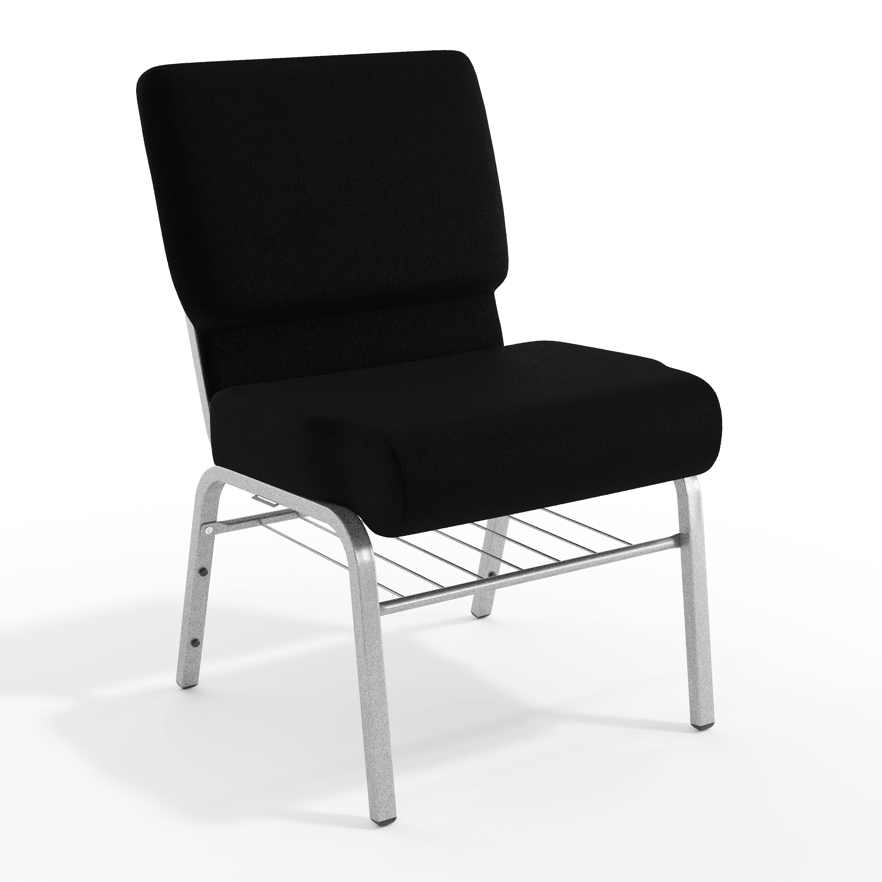 Black Fabric/Silver Vein Frame