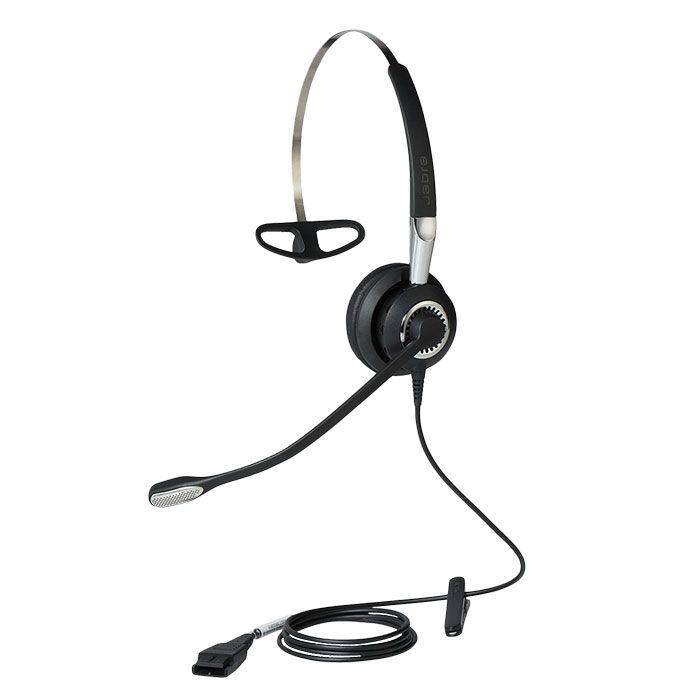Alt View 1. Jabra - Jabra 2400 II QD Mono NC 3 in1 Wired Headset - Black - Red.