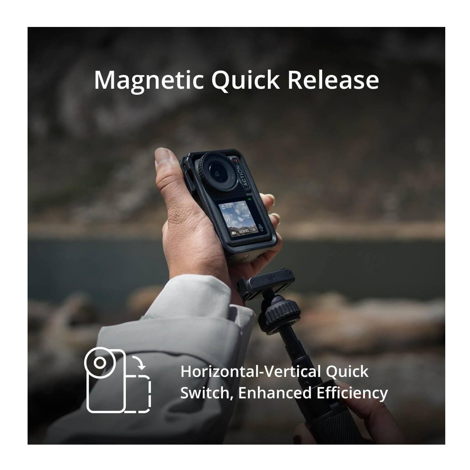Magnetic Quick Release

Horizontal-Vertical Quick Switch, Enhanced Efficiency