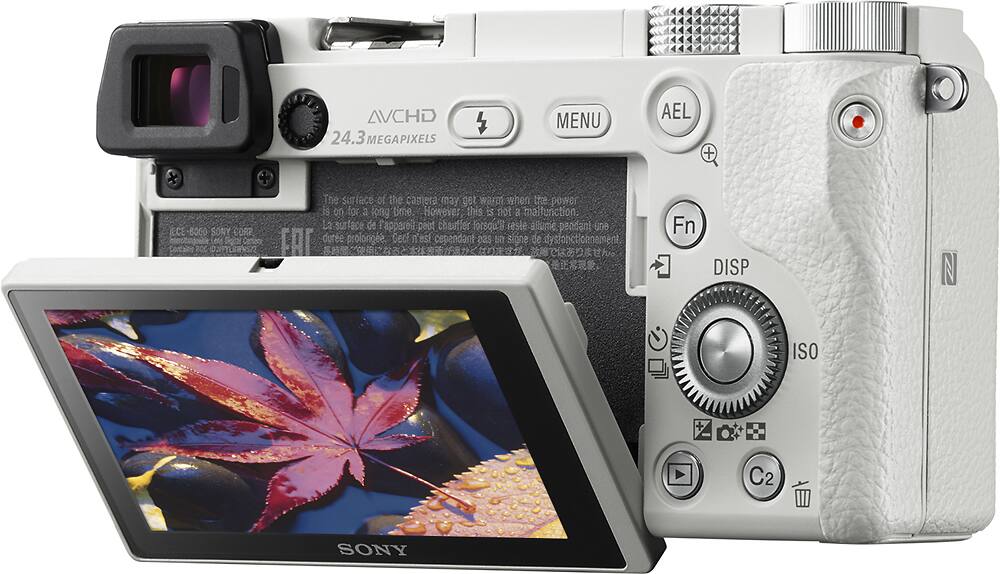 Alt View 15. Sony - Alpha a6000 Mirrorless Camera with 16-50mm Lens - White.