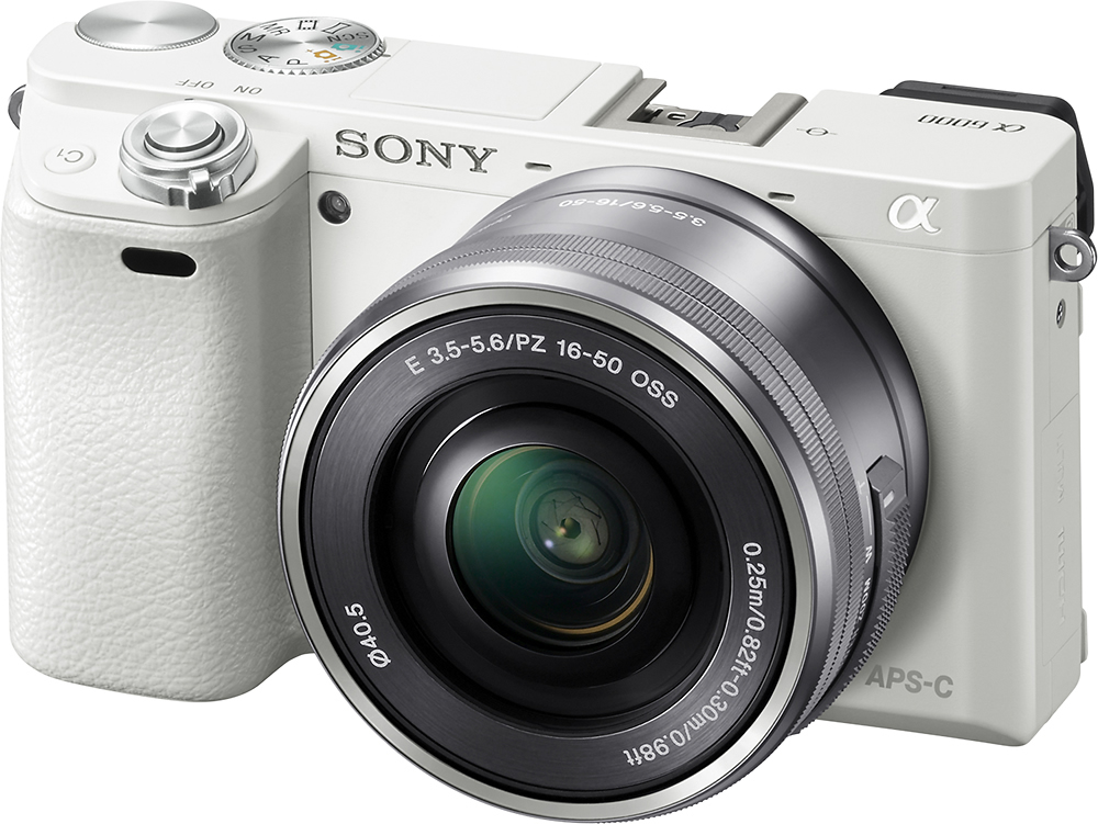Best Buy: Sony Alpha a6000 Mirrorless Camera with 16-50mm Retractable Lens  Black ILCE6000L/B