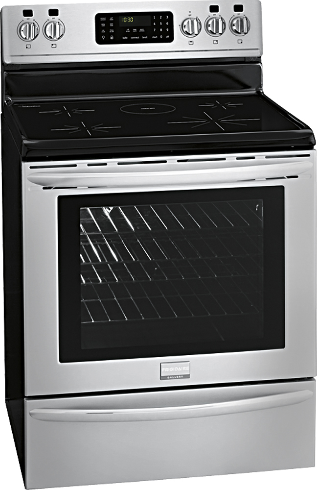 Frigidaire Gallery 30-in 4 Elements 5.4-cu ft Self and Steam Cleaning Air  Fry Convection Oven Slide-in Induction Range (Fingerprint Resistant  Stainless Steel) at