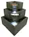 Front Standard. Smart Solar - Cascadia Falls 3-Tier Electric Corner Fountain - Gray.