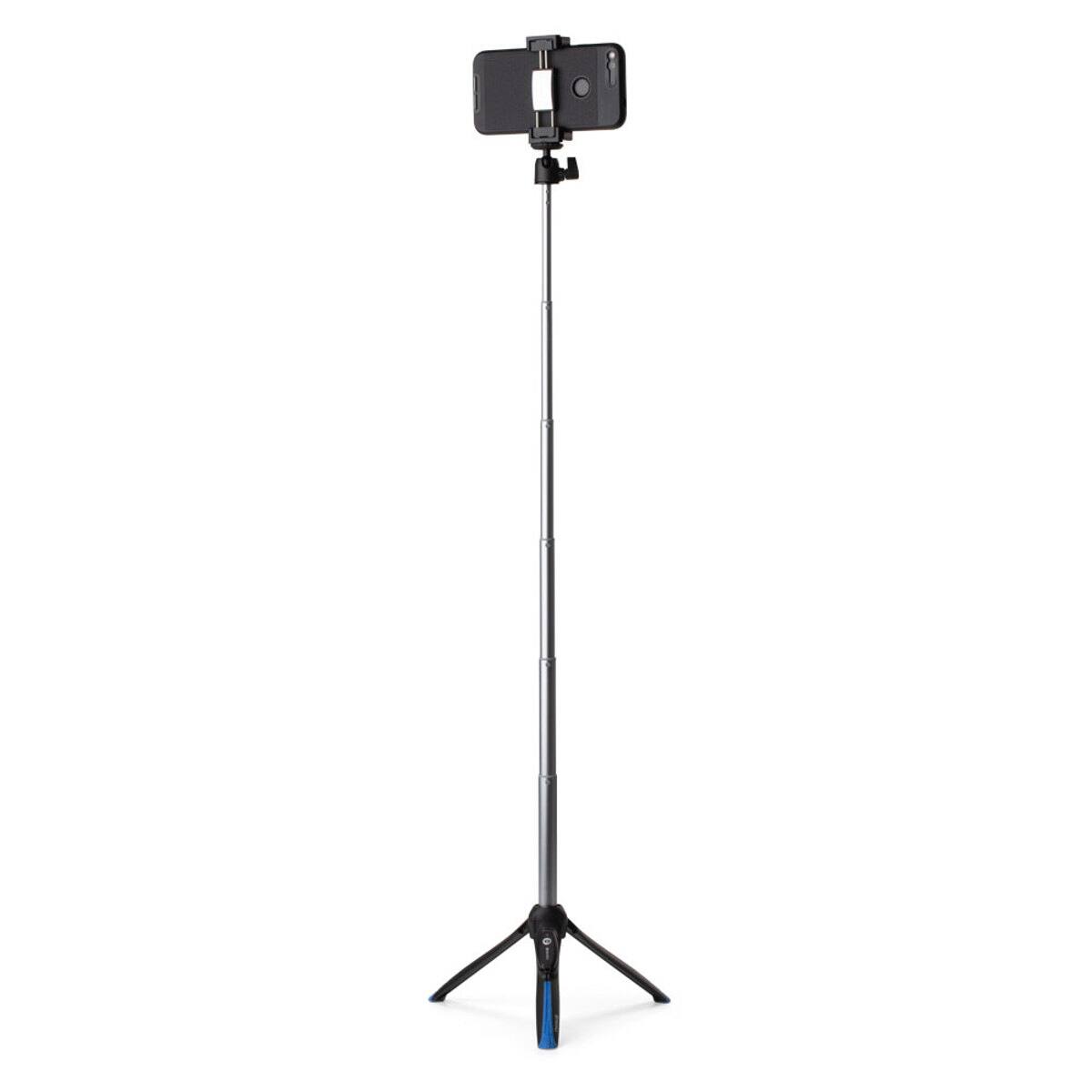 Alt View 3. Benro - Benro BK15 Mini Tripod and Selfie Stick with Bluetooth Remote for Smartphones, Black.