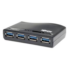 Tripp Lite - U360-004-R 4 Ports USB 3.0 SuperSpeed Hub - Black
