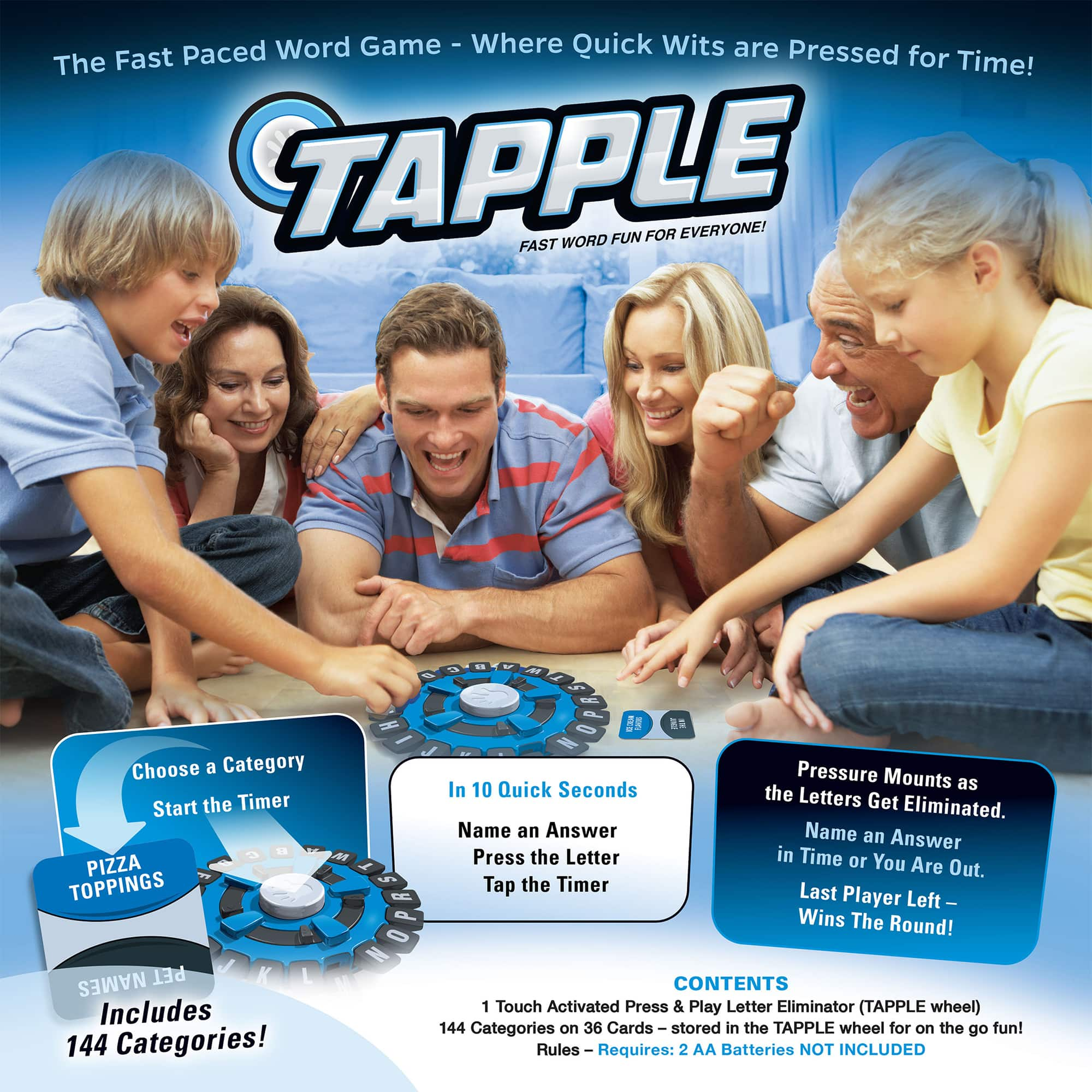 Best Buy: USAoploy USAopoly: Tapple Fast-Paced Family Word Party Game ...