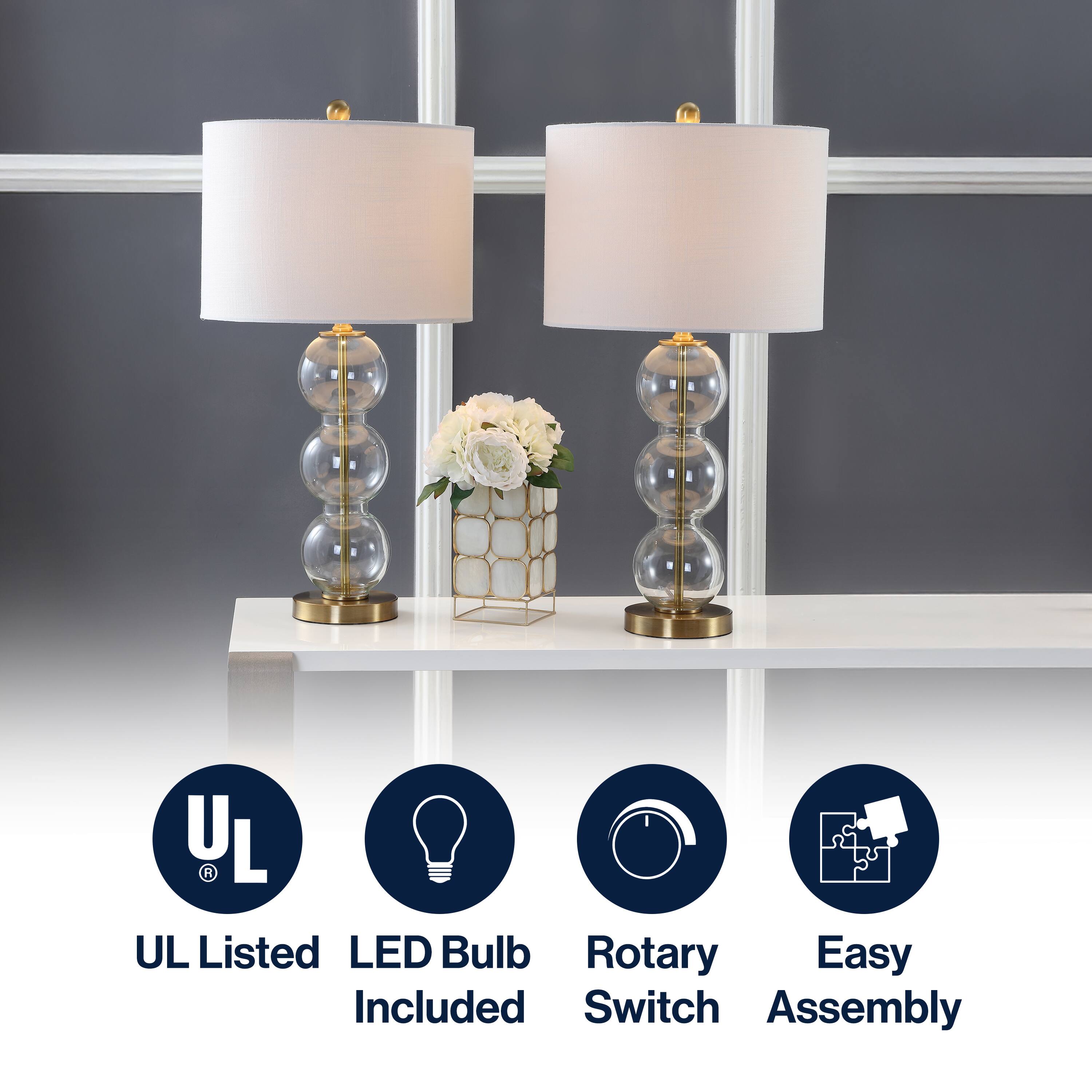 UL Listed LED Bulb Included  
Rotary Switch  
Easy Assembly