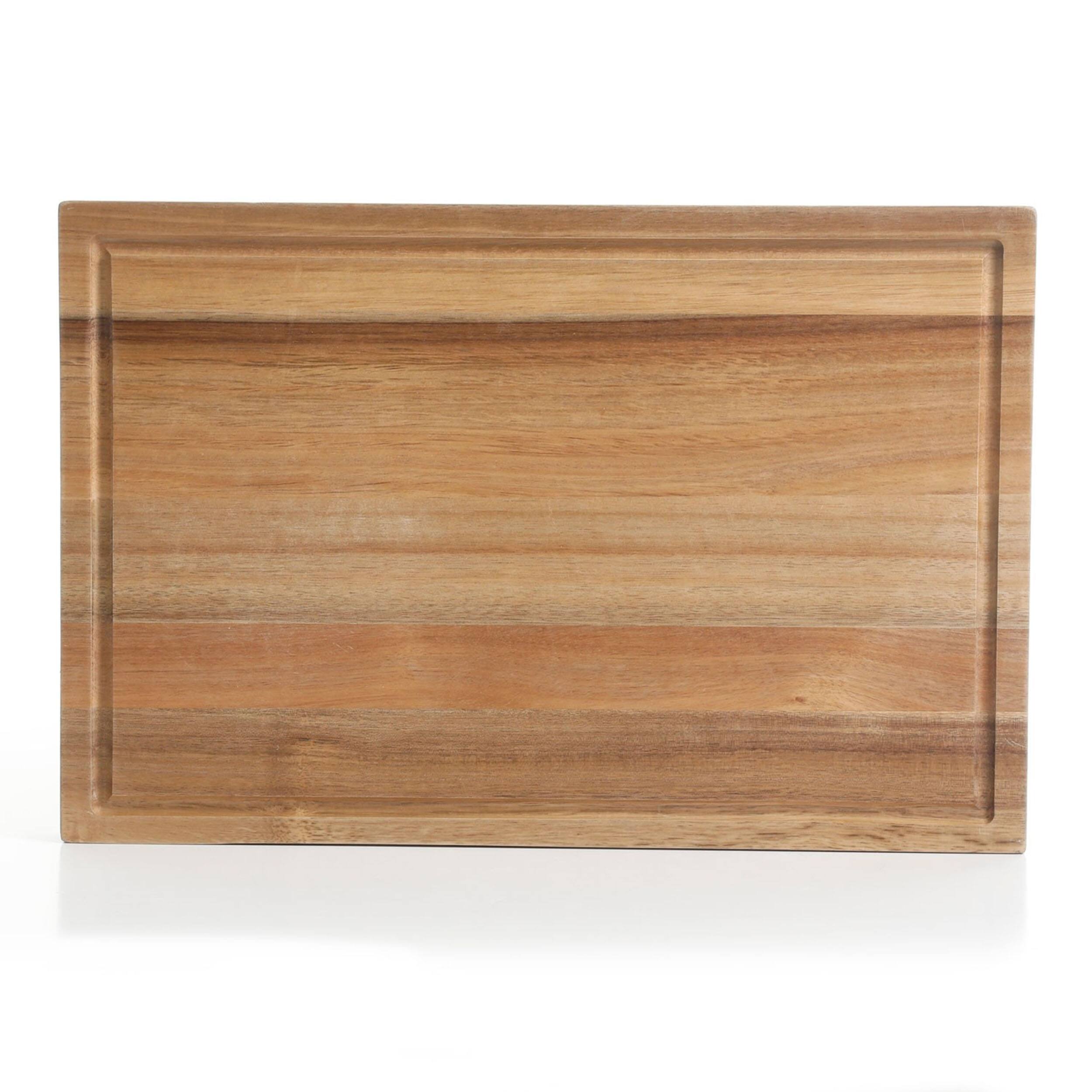 Alt View 1. Kenmore - Kenmore Elite Kenosha 29 Inch Acacia Wood Cutting Board with Groove Handles.