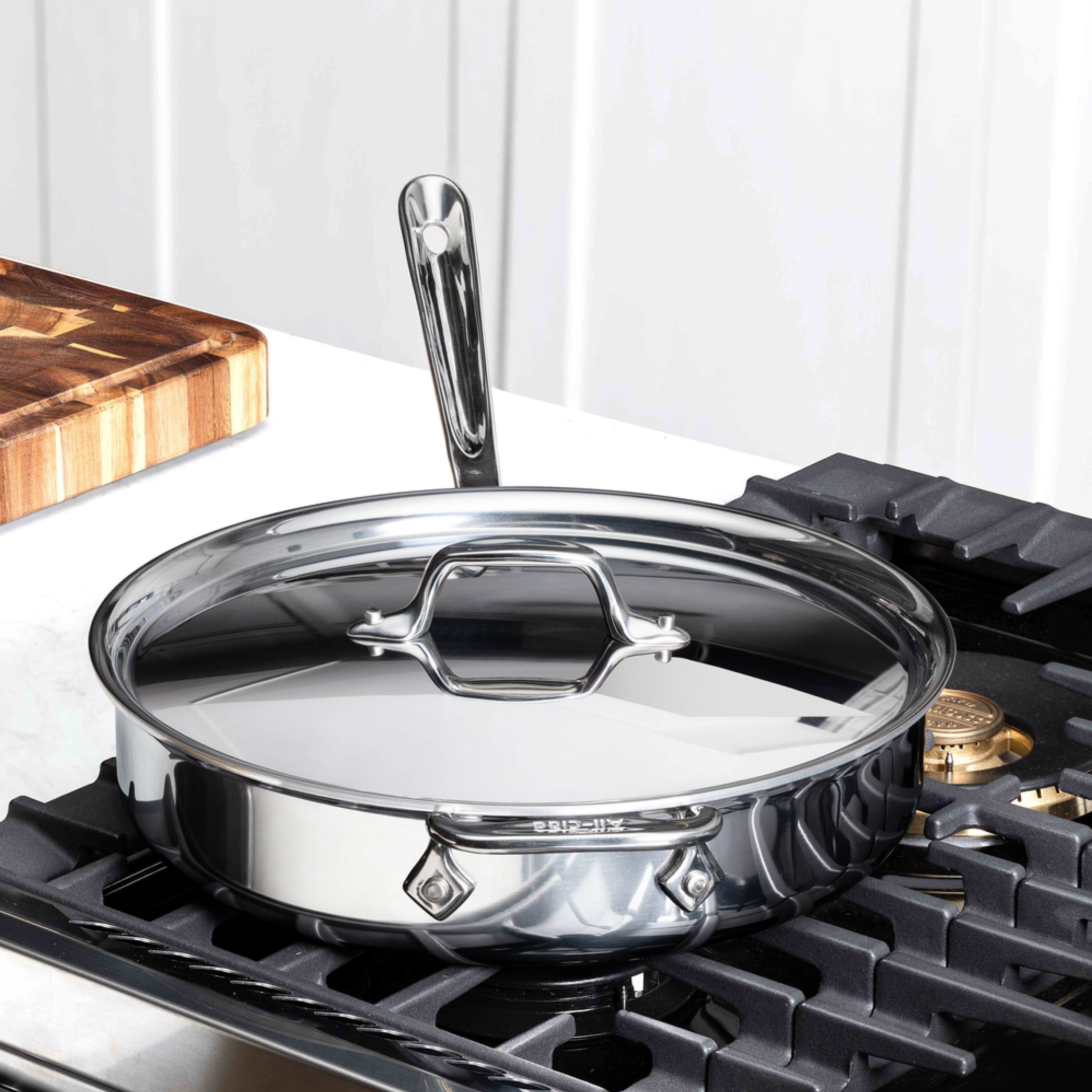 All Clad All Clad 3qt Stainless Steel Saute Pan, 3 Ply Bonded Cookware ...
